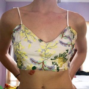 UO cropped blouse